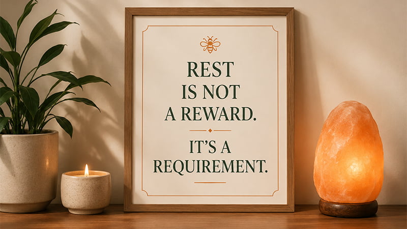Rest Is Not A Reward, It's A Requirement